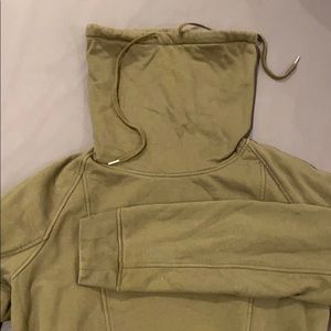 Helmut Lang - High-Collar Sweatshirt - XL - Green